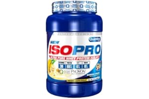 Quamtrax Nutrition - Isopro CFM Proteína Whey - Suero de leche + Aislado en Polvo - De Banana, 907 gr