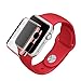 Produktbild Für Apple Watch Series 2 Transer® Ersatz Uhrenarmbänder Lange Silikon Uhrenarmband Armband für Uhren Länge: 210mm (Apple Watch Series 2 38mm, rot)