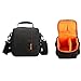 Produktbild Tragbare Kamera DSLR Handtasche Rucksack Hiroo Mini wasserdichte Reisetasche für Kameraobjektiv Laptop und Fotografie Zubehör Für Nikon Canon Sony Olympus Panasonic Pentax (Orange)
