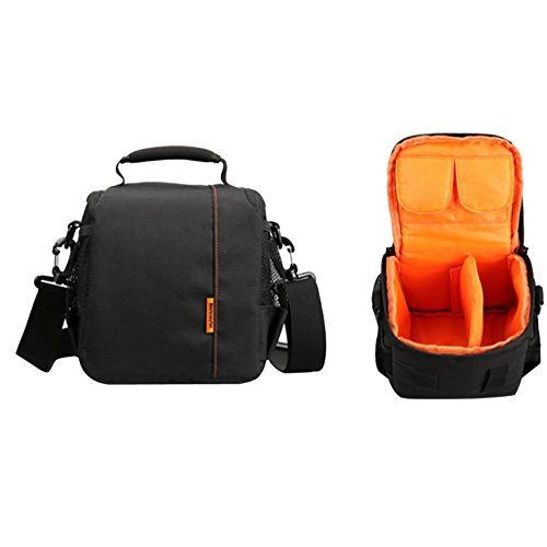 Preisvergleich Produktbild Tragbare Kamera DSLR Handtasche Rucksack Hiroo Mini wasserdichte Reisetasche für Kameraobjektiv Laptop und Fotografie Zubehör Für Nikon Canon Sony Olympus Panasonic Pentax (Orange)