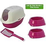 Cat Flip Katzenklo + 2Schalen + Schaufel Pfanne WC-Loo anthrazit Filter