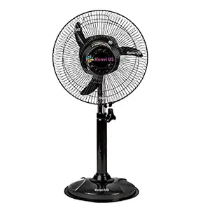 Kenvi US High Speed 2400 RPM 300mm Bullet Fan/ Pedestal Fan/ Farrata Fan with Adjustable Height 1 Year Warranty || Metal body Fan || QWR01