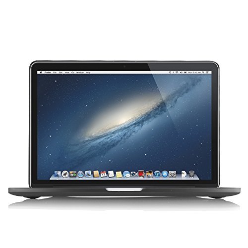 JAMMYLIZARD | Shell Cover für [ MacBook Pro 13.3″ mit Retina A1502 / A1425 ] Zweiteilige Gummierte Hülle, SCHWARZ Matt - 2