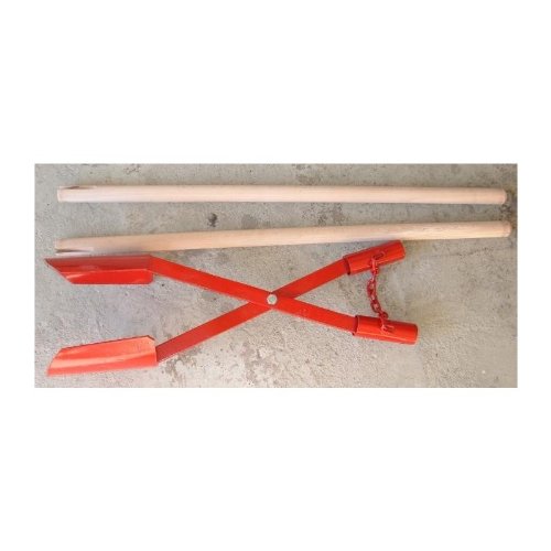 Erdlochausheber (Handbagger, Lochspaten) große robuste Ausführung 180 x 180 bis 300 mm. Für senkrechte Löcher in Erdreich für Zaunpfähle, Pflanzlöcher usw. Gesamtlänge 1,45 m. Aus schwerem Stahl mit Holzstielen, 5 Jahre Garantie - 2