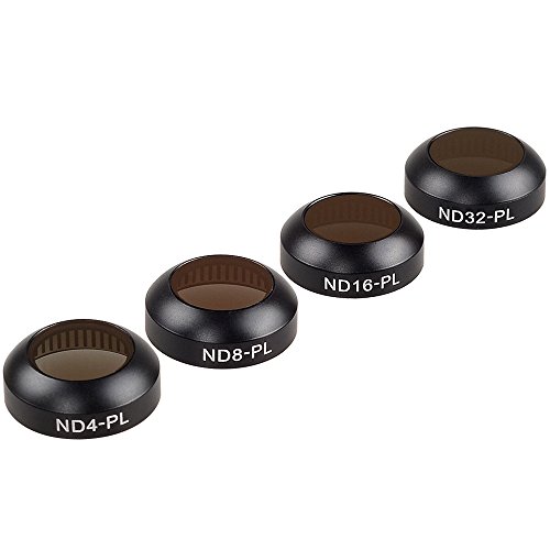 MIAO LAB DJI Mavic Filtres-Optique Verre Ultrasottile DJI Mavic Pro Filtro-Passo Gimbal Calibration-4 Pack (ND4 / PL, ND8 / PL, ND16 / PL, ND32 / PL)