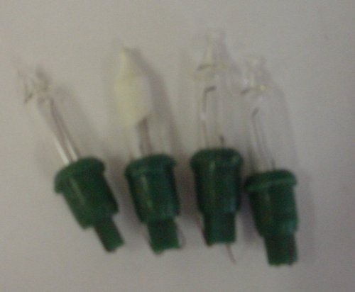 MRS CHRISTMAS 3 Push In Clear Replacement Spare Bulbs 12v with 1 Fuse Bulb (SB202)