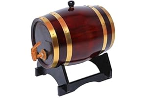 RAINBOW_ROAD Whiskey - barril de vino de roble para whisky y cerveza de cerveza de Tequila y más garantizada sin fugas (3L) Retro