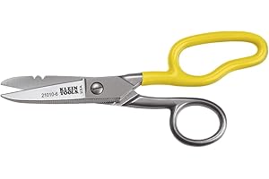 Klein Tools 21010-6-SEN Cisaille à chute libre, racloir, lime, lames dentelées, fabriquée aux États-Unis