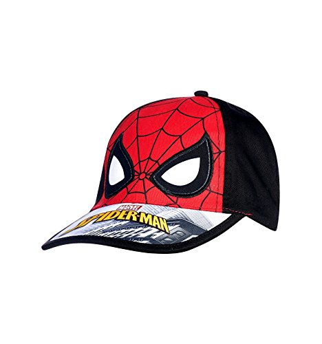 Spiderman - Gorro - para niño rojo/negro 52 cm (3-6 años)