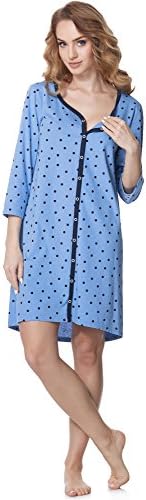 Women's Maternity Nightdress 3/4 Arm with Nursing Function BLV50-115