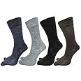 JMP Men's|Women's Warm Woolen Calf Length Thumb Socks (Multicolour)- Set of 4 Pairs