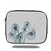 Produktbild Tablet Bag for Ipad air 2/3/4/mini 9.7 inch,Xray Flower,Unusual Image of Dandelions on Simple Background Uv Style Negative of Nature Art,Teal White,Bag