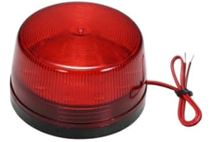 AUTOZOCO Luce di allarme lampeggiante stroboscopica LED rosso