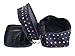 Polka Dots Double-Layer Toiletry/Cosmetic/Makeup Bag Travel Wash Organizer Case (Dark Blue)