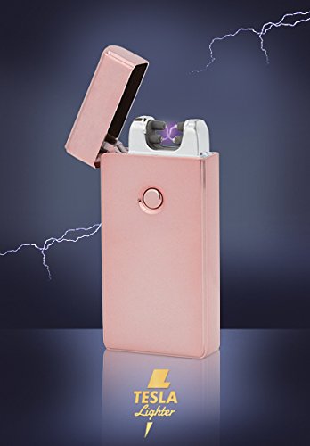 Tesla-Lighter T09 Lichtbogen Feuerzeug USB Feuerzeug Arc Lighter elektronisches Feuerzeug wiederaufladbar Roseé