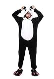 Panda Karneval Kostüme Pyjama Tieroutfit Tierkostüme Schlafanzug Tier Onesize Sleepsuit mit Kapuze Erwachsene Unisex Fleece-Overall Kostüm-LATH.PIN