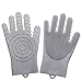 Produktbild TIREOW Home Durable Magic Wiederverwendbare Silikon Handschuhe Reinigungs Bürste Geschirrspül Maschine (Grau)