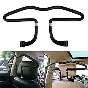 Frixen Car Coat Hangers, Soft Back Seat Headrest Coat Clothes Hanger Jackets Suits Holder Rack Auto Supplies for Universal Car