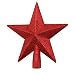 Produktbild Cokeymove Weihnachtsbaumspitze mit Pentagramm zum Aufhängen, Weihnachtsdekoration, Christbaumschmuck, Weihnachtsbaumschmuck, 20 cm Baumspitze, rot