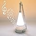 Produktbild LEGELY Die Touch-Musik-LED-Lampe, ein wiederaufladbare Stromspeicher, Wohnzimmer Arbeitszimmer Schlafzimmer Restaurant Lampe, schwarz oder weiß ( Color : White )