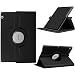Produktbild HUAWEI MediaPad T3 10 Hülle - Funluna 360 Grad Rotierend Stand Kunstleder Schutzhülle Smart Cover Case Tasche Etui für HUAWEI MediaPad T3 10 (9,6 Zoll) Tablet-PC, Schwarz
