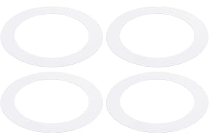 PATIKIL Goof ringar för 3,5-4 tum infälld ljus prydnad, 4 st stora ringar takskydd vägg tillbehör downlight LED-ljus, ID 3,97