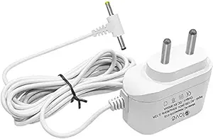 Elove BP Adapter For Omron 5, 7 Series Blood Pressure Monitor/ 6V AC/DC BP Machine Adapter with 10 Feet extended cord - White