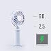 Produktbild Rowentauk USB Protable Fan LED Light 7 Colors Changing 2 Adjustable Speeds Indoor and Outdoor Decor