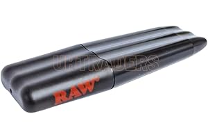 RAW Three Tree Triple Preroll-Koffer, Schwarz, Schwarz , Modern