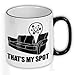 Produktbild FunTasstic Tasse ThatMs my Spot (black) Kaffee-Pott (T171)