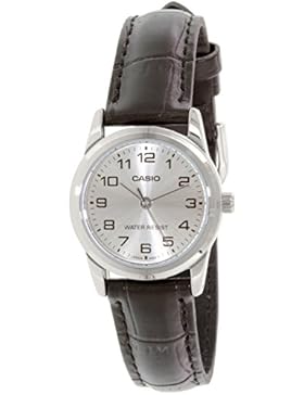 CASIO Damen-Armbanduhr Analog Quarz Leder LTP-V001L-7