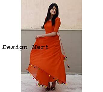 georgette plain anarkali