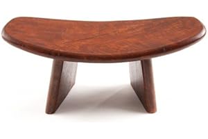TEMPELWELT Yogabank Meditationsbank 40 x 18 cm aus Mangoholz braun, Yoga Sitz Hocker ergonomisch geformt, Sitzerhöhung für Yoga oder Meditation, Jogabank