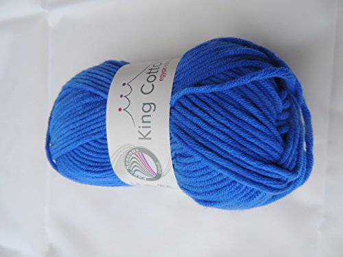 Gründl King Cotton Set, 10 x 50 G, + kostenlose Anleitung für eine Häkelmütze Farbe frei wählbar(Farben bitte per Nachricht mitteilen) - 3