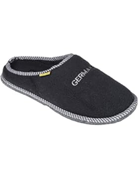 GIBRA® Herren Pantoffeln mit Filzsohle, anthrazit, Gr. 40-48