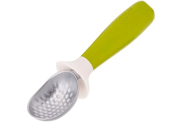 Joseph Joseph Cuillère à glace anti-goutte Dimple, vert/blanc