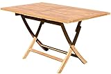 - Eleganter, sehr robuster XXL Klapptisch, edles Design aus echtem TEAK