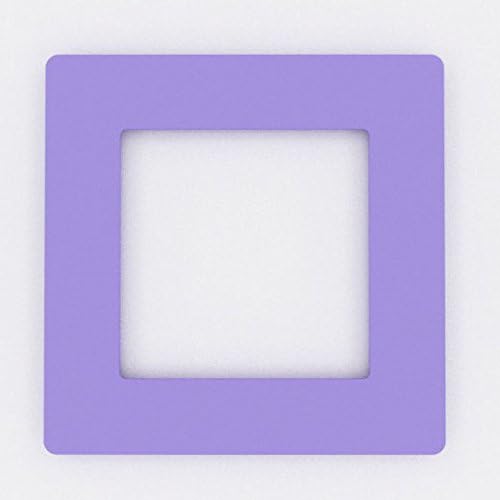 Focus Plastics SINGLE LIGHT SWITCH SOCKET COLOURED ACRYLIC SURROUND FINGER PLATE - HUGE COLOUR CHOICE (Lilac)
