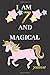 Produktbild Journal: I am 7 Years and Magical Cute Pink Gold Unicorn Happy Birthday Gift Card Lined Memory Activity Notebook, Organizer, Diary Sketchbook and ... for Seven Yr Old Kids, Girls, and Friends