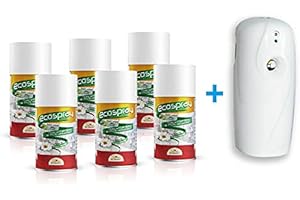 CF CARTA INGROSSO E DISTRIBUZIONE 6 ECO SPRAY 250ml + 1 erogatore automatico, insetticida per mosche e zanzare a base di estratto di Piretro (2)
