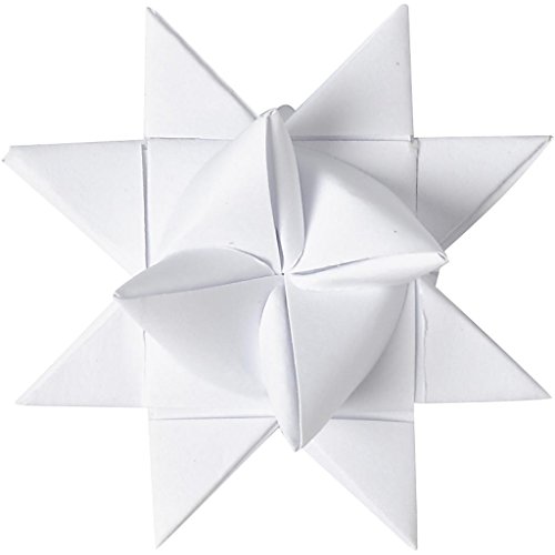 Creativ Company 20931 Papierstreifen zum Falten von Sternen, 500 Stück, Weiß - 3