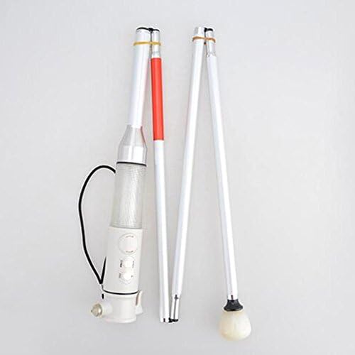 LPY-Multifunction Folding Crutch Aluminum Alloy, Walking Sticks Suitable For Visually Impaired And Blind Built-in Alarm