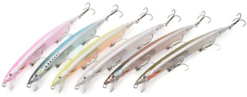 Savage Gear Leurres de Pêche | Anguille de sable JERK MINNOW (175 25g, White Flash - Slow Float)