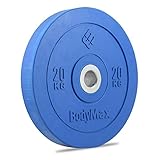 Bodymax Olympic Rubber Bumper Weight Disc Plate - Blue 20kg