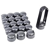 Contenido de paquete: 20pcs tapones(16 tipo estándar, 4 tipo antirrobo) con 1 herramienta para extraer