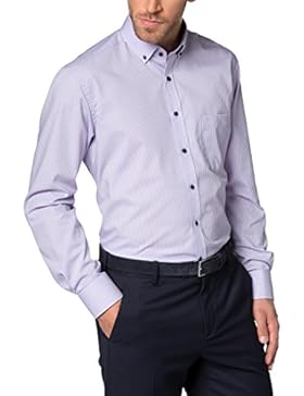 ETERNA Langarm Hemd MODERN FIT Popeline kariert