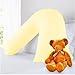 Childrens Pure 100% Cotton V Shaped Pastel Yellow Pillowcase and V Shaped Hollowfibre Pillow Set