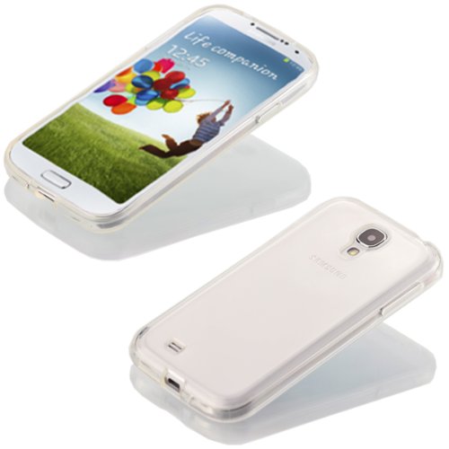 Silikon Soft Samsung Galaxy S4 i9500 Blickdicht   Transparent TPU H  lle Cover Skin Case Schale Bumper Tasche Etui Schutz  Transparent Farblos 