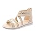 Produktbild Damen flache Schuhe Xinan Sommer Soft Freizeit aus Leder Sandalen (38, Beige)