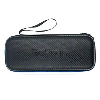 GoFree Stethoscope Case - [Semi Rigid Shock Proof ] For Stethoscope and small instruments - Carbon Fiber Black
